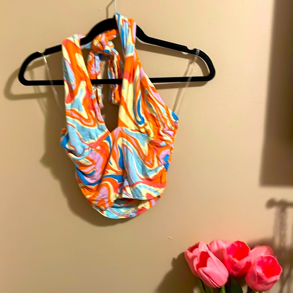 COLORFUL SWIRLS HIPPY TANK TOP